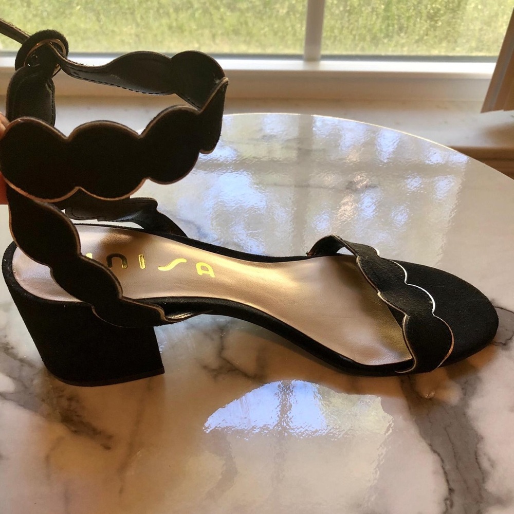 Unisa Black Block Heels